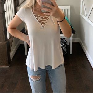 Lace Up Shirt